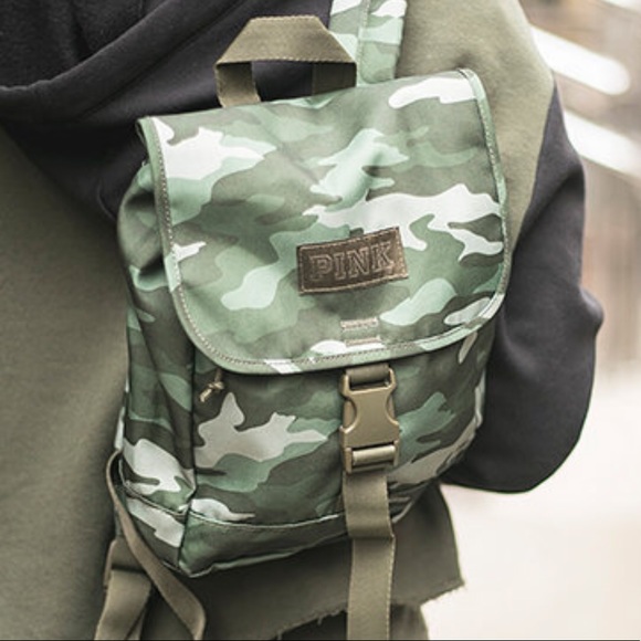 PINK Victoria's Secret Handbags - PINK VS Camo Mini Backpack
